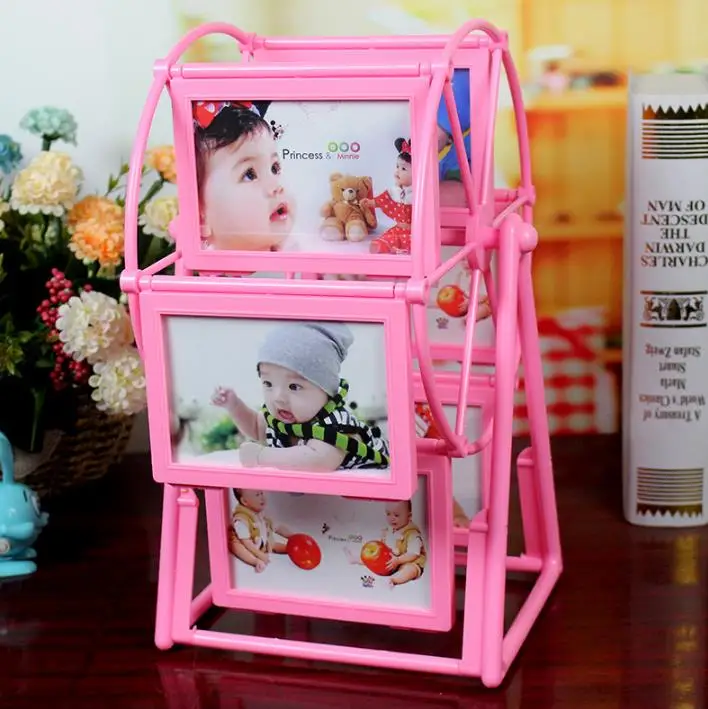 Home Decoration 5inch Windmill Plastic Photo Frame Kids Wholesaler Picture Photo Frame