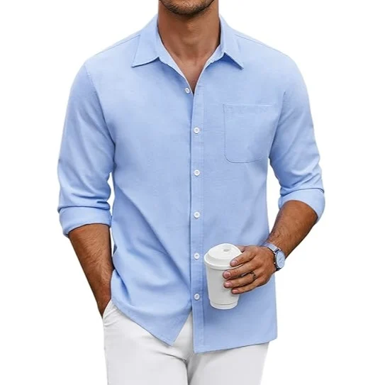 100% Cotton oxford wholesale mens dress shirts magliette-shirt solid color personal logo customization