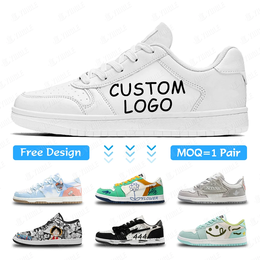 Sneakers,Print Design Make Your Own Retro J1 Air 1 Low OEM Private Label Customizable Blank Brand Custom Logo Shoes Manufacturer