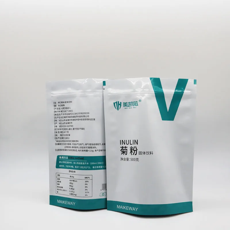 Custom Moisture Proof Seal Glossy Finished Sealing Pouch foil Zipper Bag for powder