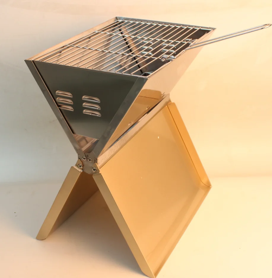 Easy to clean Outdoor Party stainless steel foldable japanese bbq grill charcoal