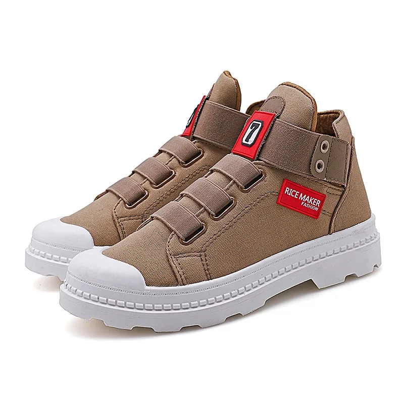 Wholesale slip on wear-resistant casual canvas outdoor men shoes