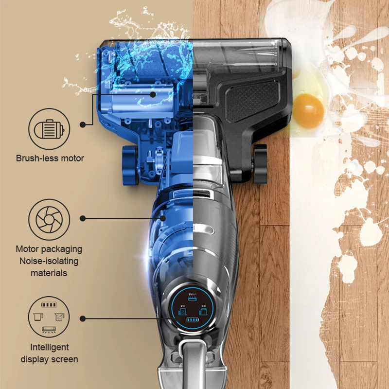 multi-functional auto cleaning multi-surface floor carpet washing cleaner household mop cordless vacuum cleaner for hard floor