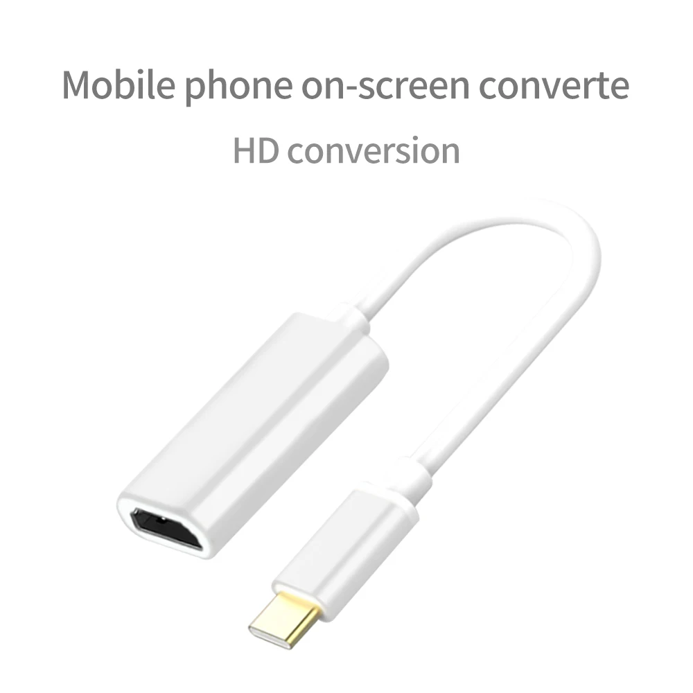 Адаптер HDTV 1080P Type-c на HDMI кабель-преобразователь usb c hdmi адаптер совместимый с компьютером/настольным ПК/ноутбуком