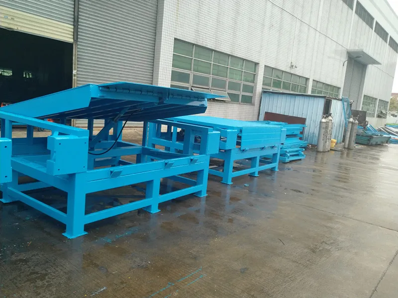 cargo loading  yard ramp with support fixed dock leveler for container