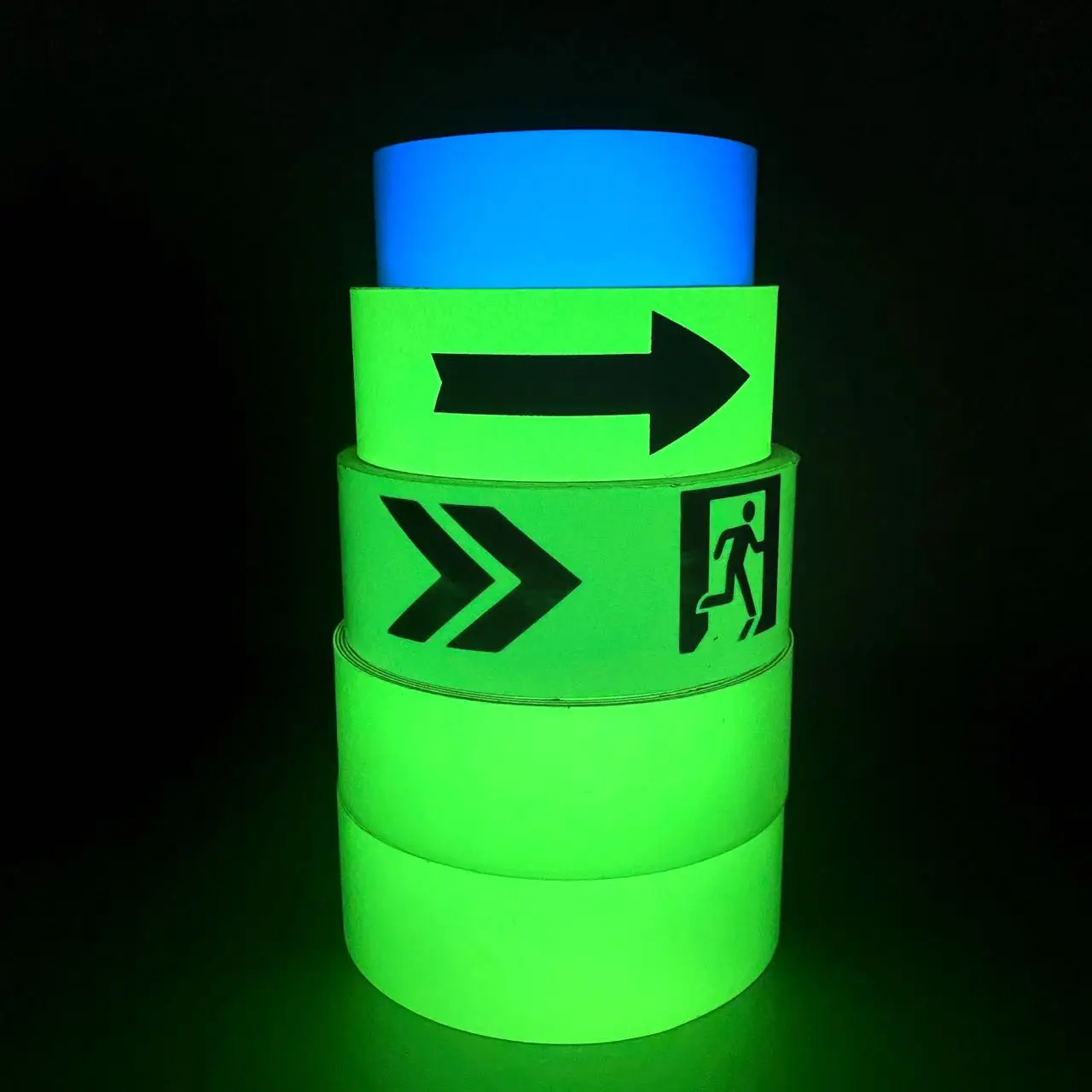 Glow in the dark tape lumines photoluminescent luminous luminescent outdoor safety self-adhesive night glow adhesive tape