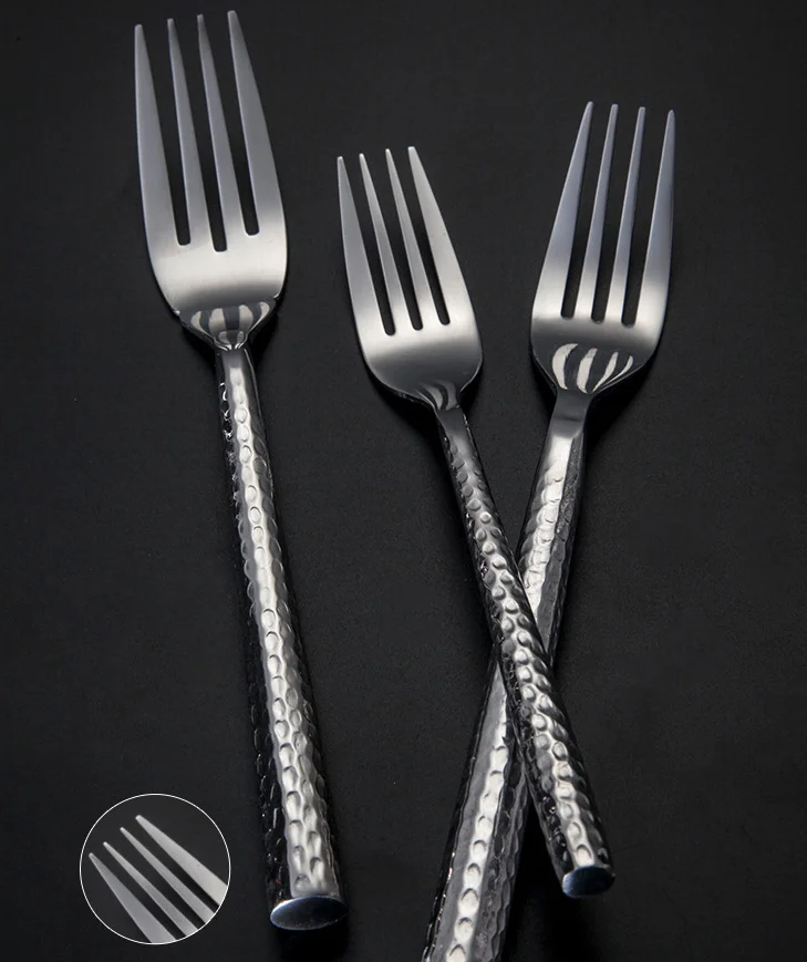 Набор столовых приборов с молотком, роскошные западные золотые столовые приборы из нержавеющей стали на аренду для мероприятий и ресторанов в отеле