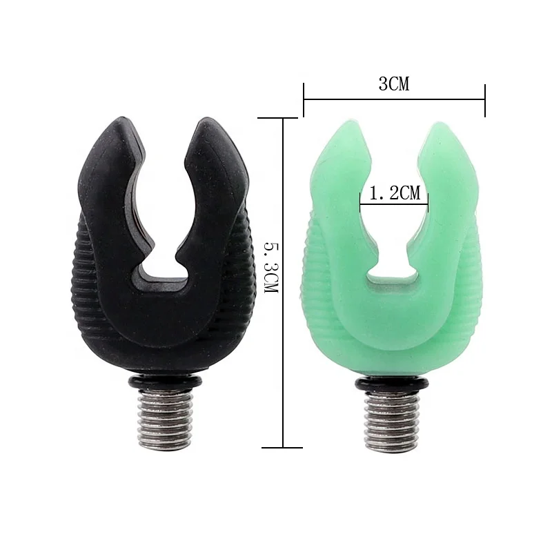 Luminous rubber Fishing Rod Rest Butt Rest Head Gripper Grips Fishing Rod Holder Fishing Tackle Tools