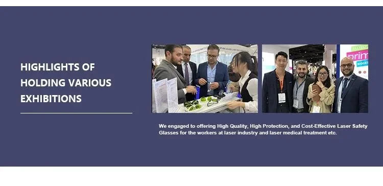 CE 2100nm Medical Treatment Holmium Thulium Laser Device Eye Protective Safety Glasses