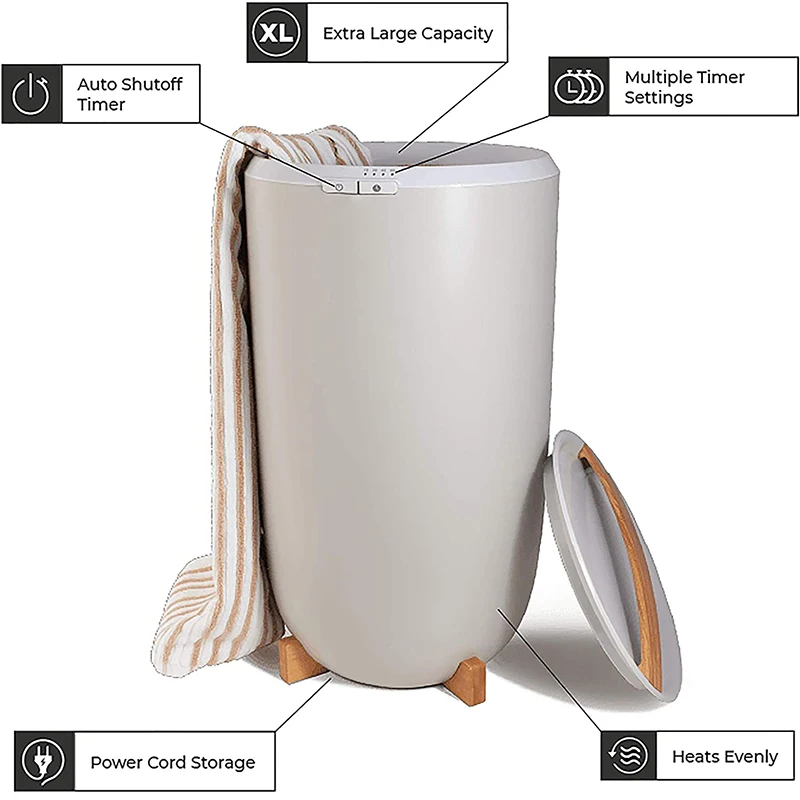 Best Luxury Buckt Style Freestanding Electric Easy Home Bathroom Heating Large Towel Warmer Bucket