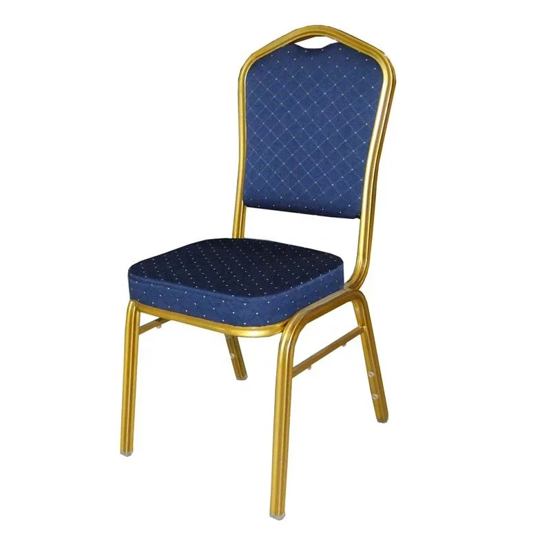 Wholesale China factory cheap hotel tables  stackable wedding gold banquet chairs