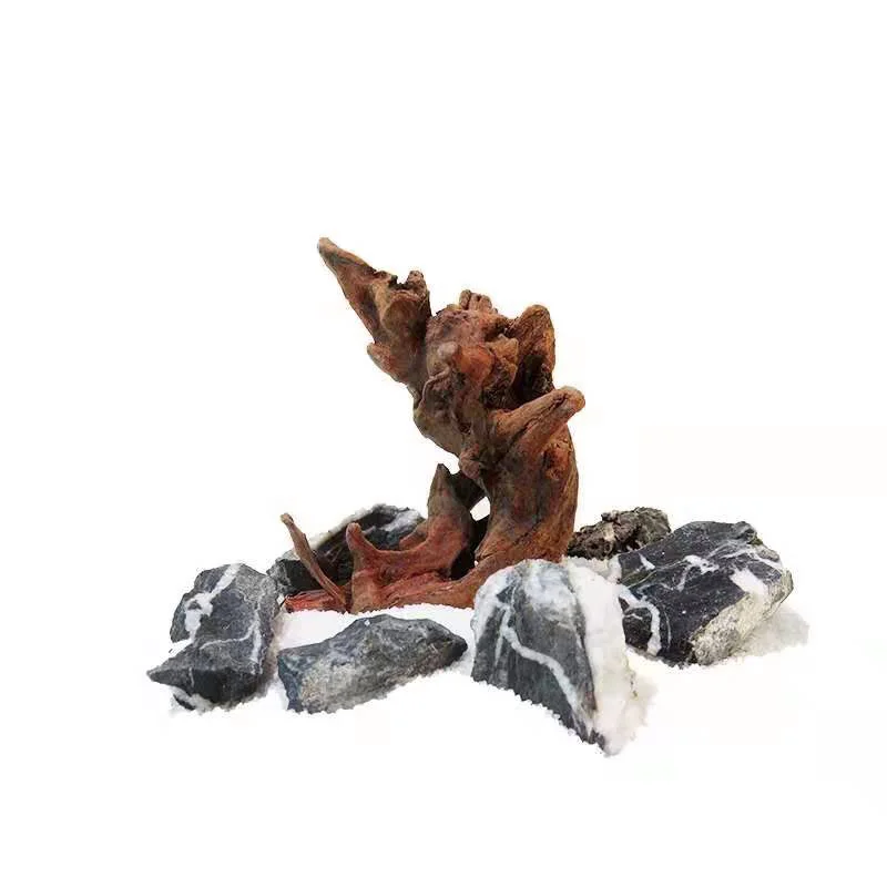 Small submerged wood mini purple teak coral shrimp wood tied water banyan aquarium aquatic landscape submerged wood