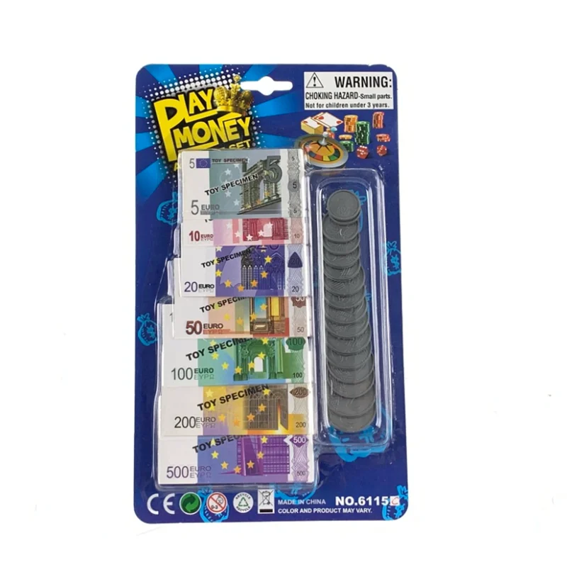 US Dollar EURO GBP Pretend and Play Money Games Counting Math Currency Play Money for Kids