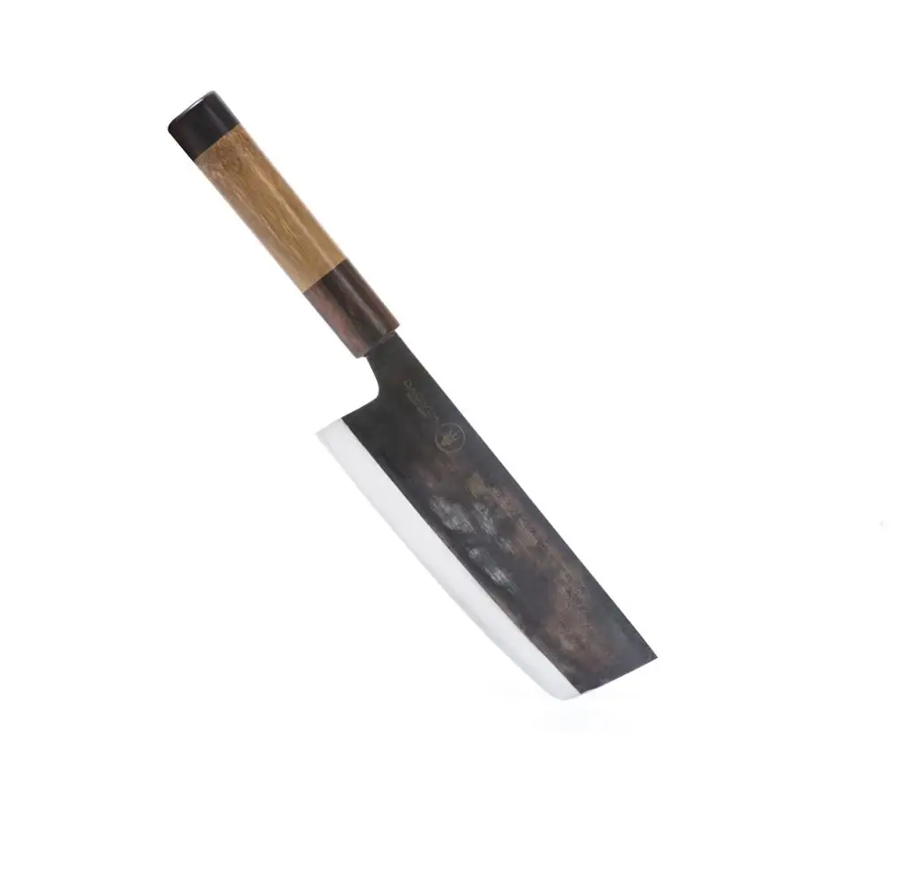 Hot sale  Nakiri 210  Vegetable Knife Hand Forged Knife Special Bamboo Handle  High Carbon Japanese Knife Kitchen