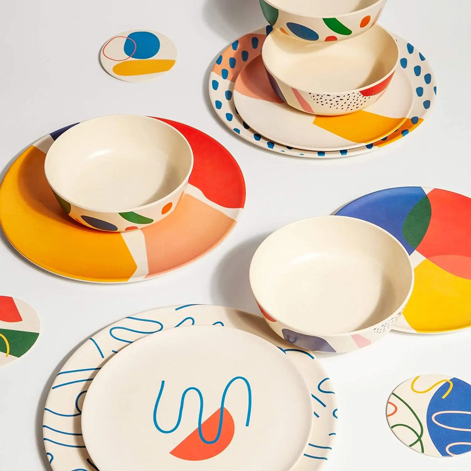 Посуда из бамбукового волокна, биоразлагаемые бамбуковые тарелки/блюда/поднос