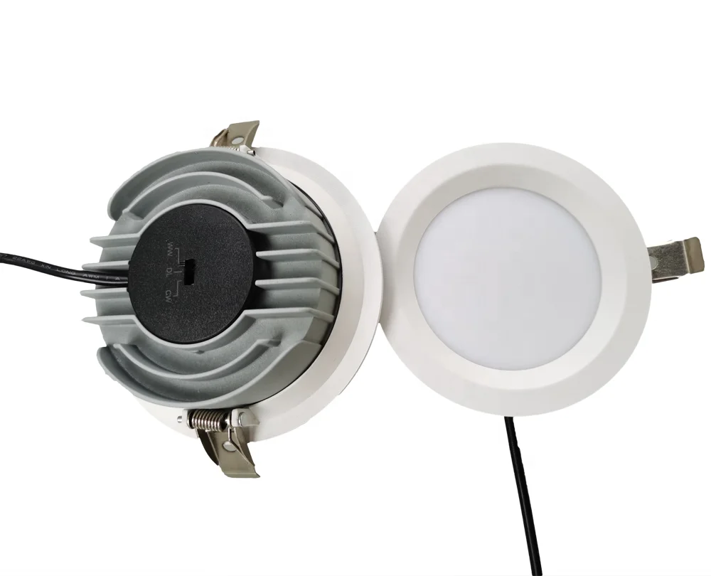 Multiple round shape milky 8w 12w 20w 30w 35w 40W cob ceiling light led cct change zigbee dimmable led downlight aluminum recess