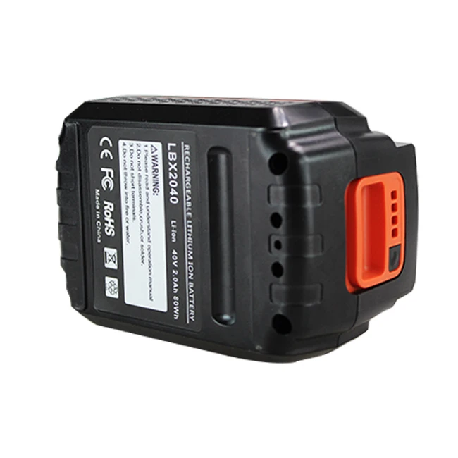 Литий-ионный аккумулятор для Black Decker Lbx2040 40 в 2 0 Ач электроинструменты перезаряжаемая батарея