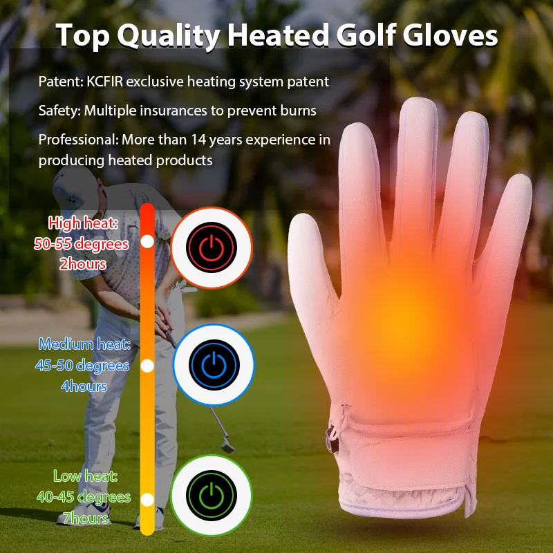 Men Women Wholesale Cycling Customized Winter Outdoor Thin Heated Gloves Hand Warmer Rechargeable Heated Golf Gloves
