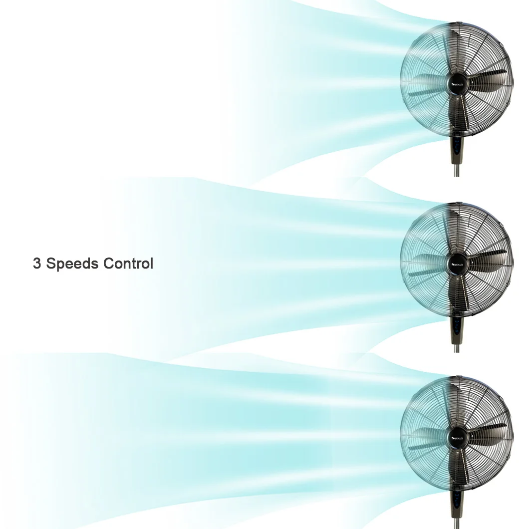 High Air Volume Round Base 18 Inch Metal Retro Industrial Fan