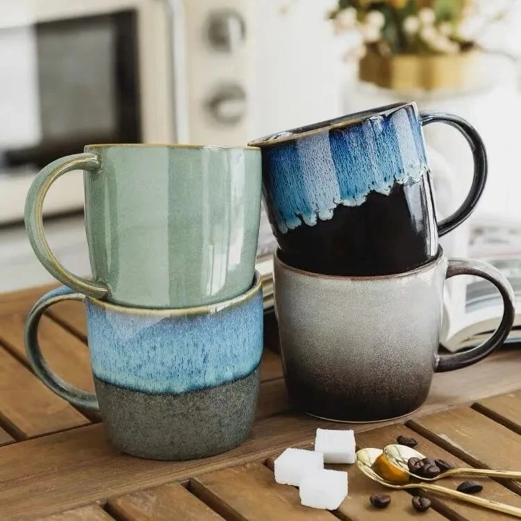 Японская Бытовая Керамическая чашка для воды, креативная глазурованная чашка для кофе, цветов, чая, для личного пользования