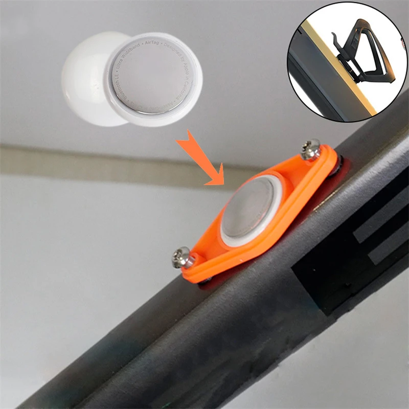 AirTag Bike Mount Hidden with Anti-Theft Screws Airtag Bike Holder Case Waterproof Bicycle GPS Tracking Accessories