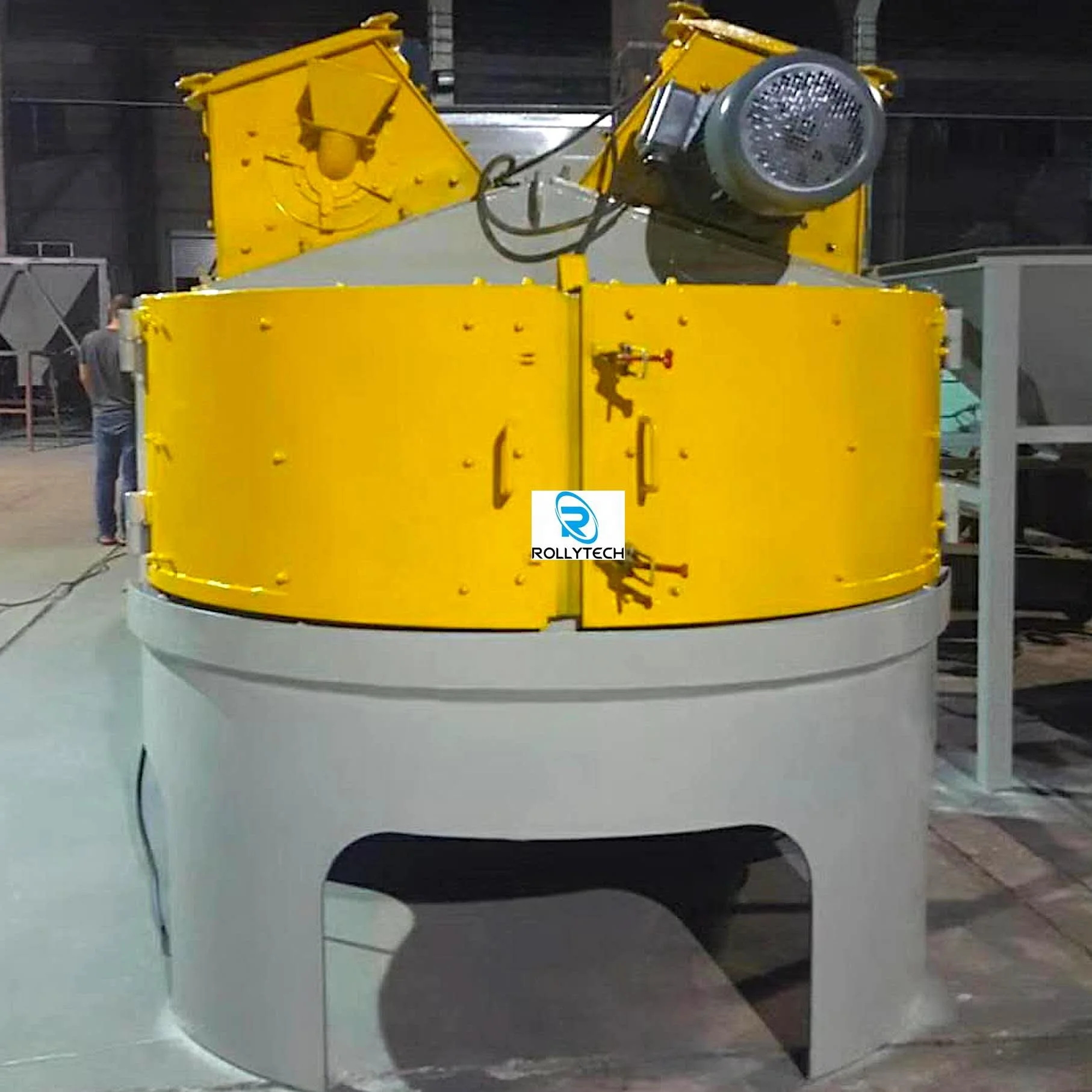 Rotating table type shot blasting machine derusting cleaning machine