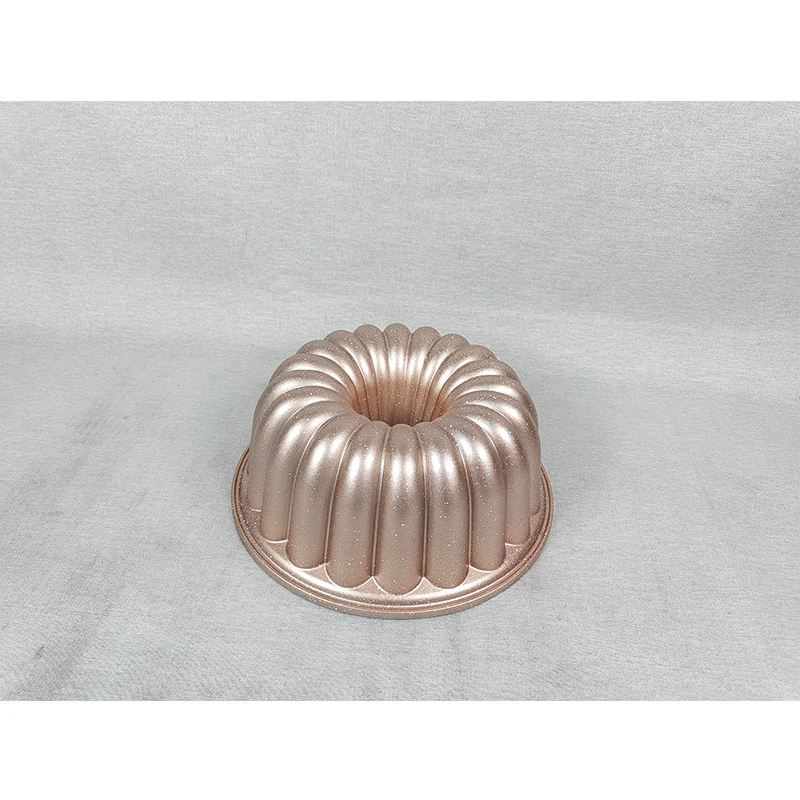 Die cast aluminum  bundt baking pan bakeware shaped cake mould with nonstick coating