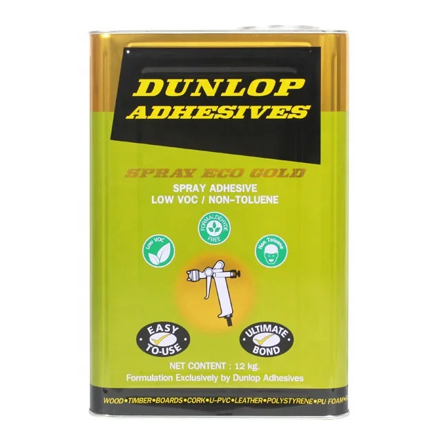 Dunlop stickers SP ECO GOLD, низкий уровень содержания органических соединений, контактный клей