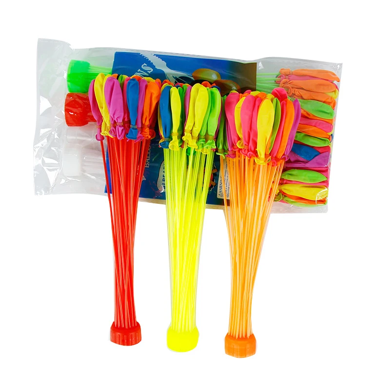 BONA self sealing multi color small latex quick fill water  111 balloons for pool party children balloon