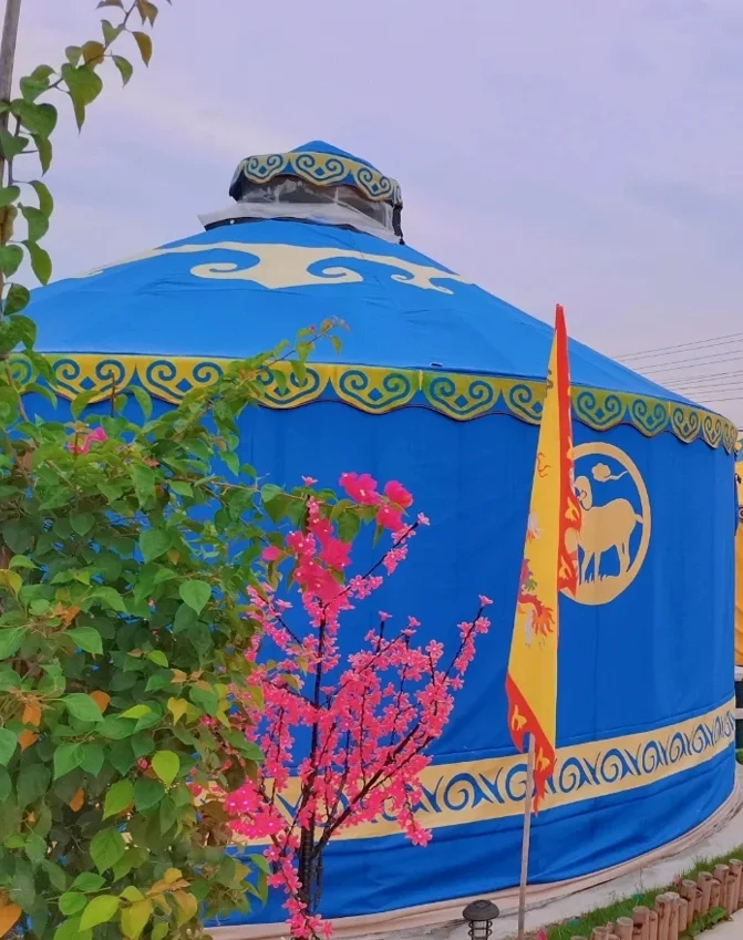 Mongolian Yurts and Tents Are Equipped With Sheep Roasting Equipment