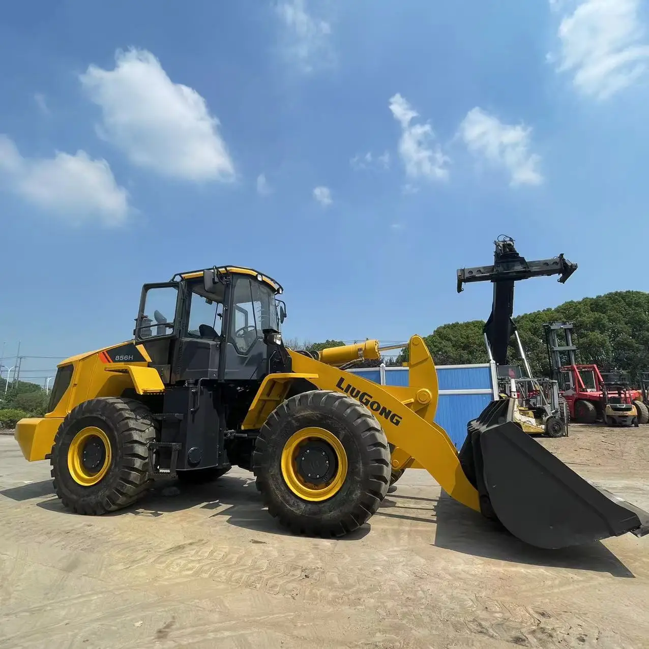 Popular selling LG loader new model 856H wheel front loader in shanghai