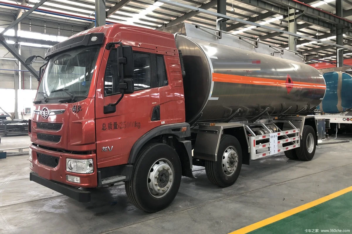 Heavy duty Aluminum fuel tanks trucks anti theft oil 5000 liter Chinese flammable petrol tanker truck for special transportation