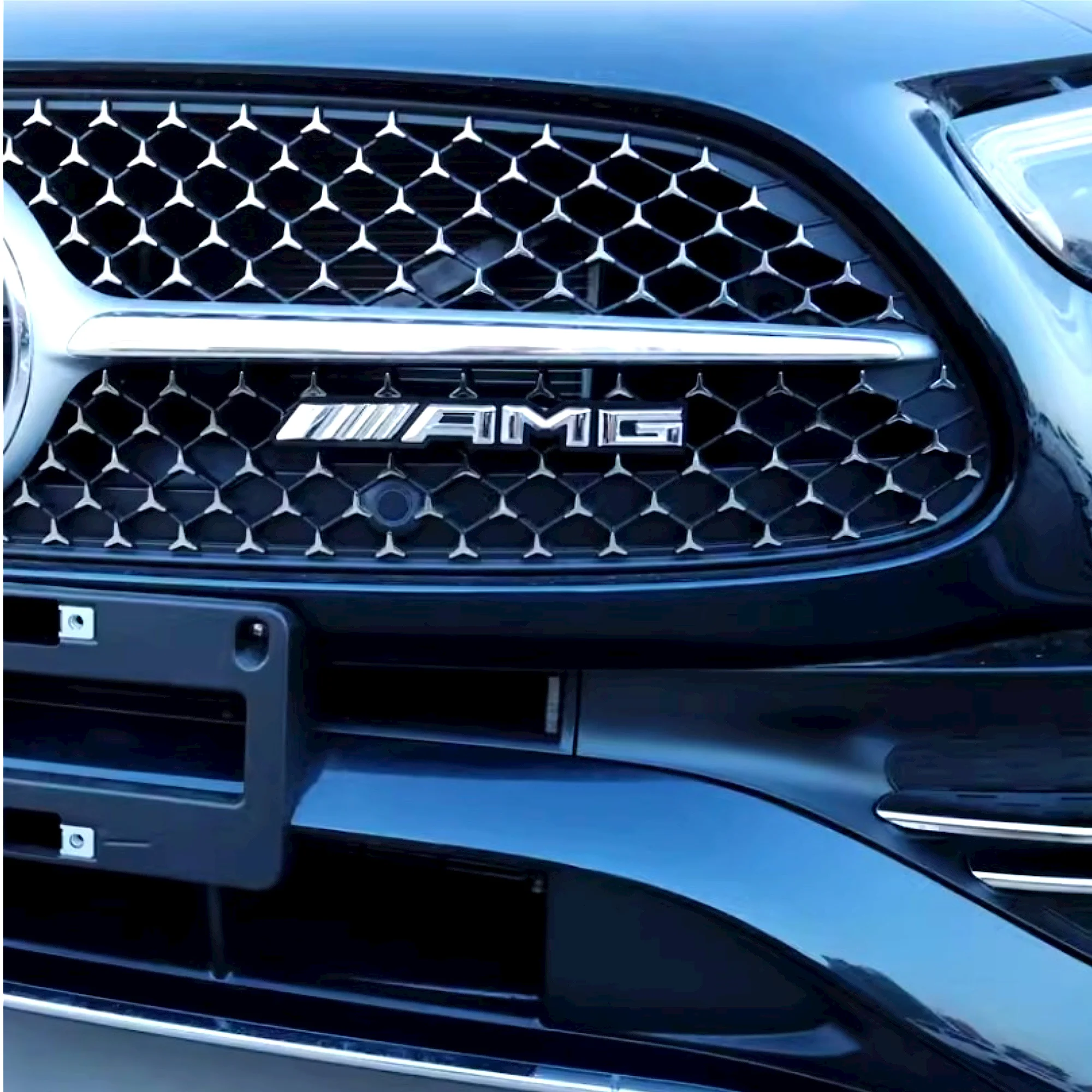 АБС-решетка для AMG Mercedes автомобильные наклейки на передний капот Гриль Эмблема Логотип Автомобильный гриль наклейка подходит