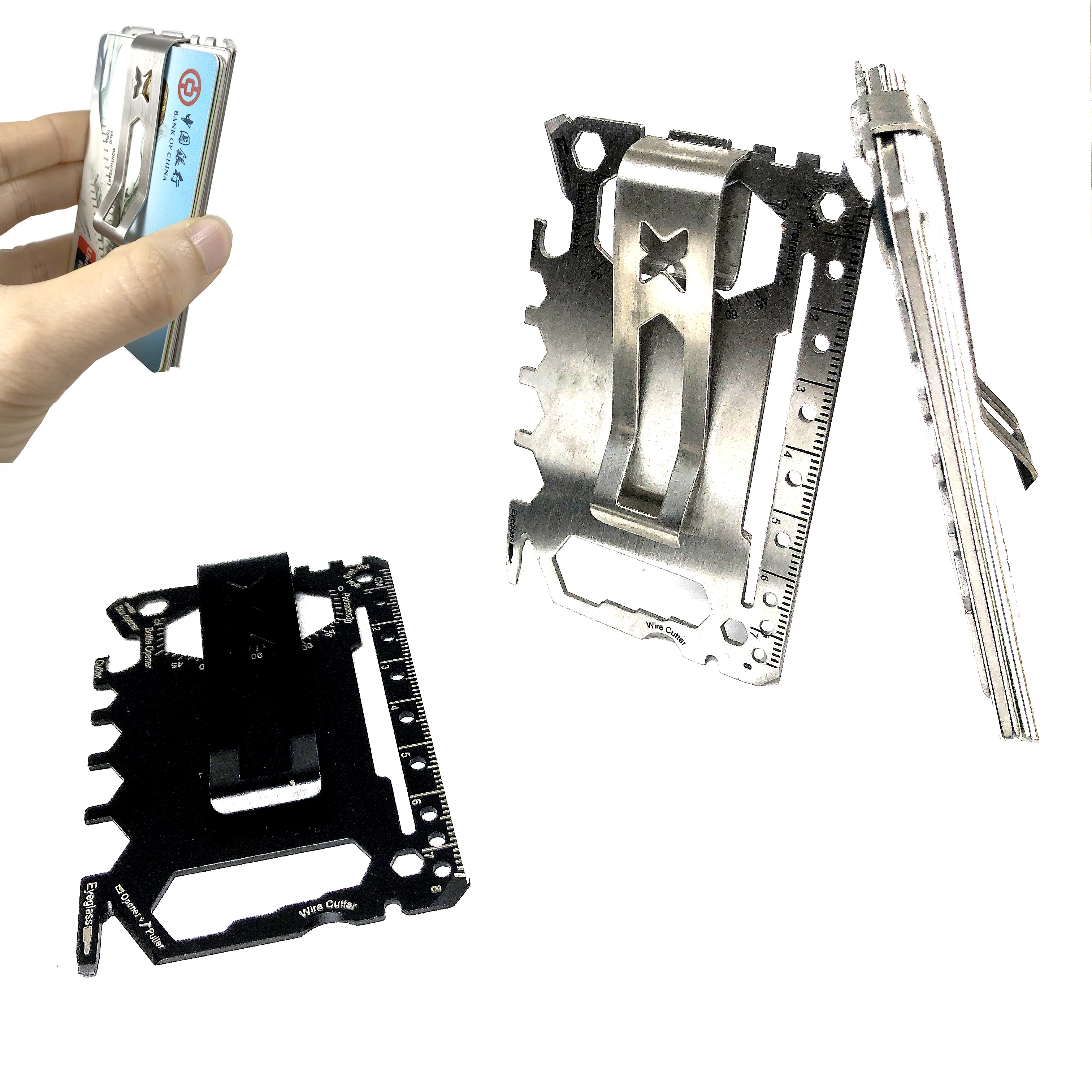 2021 мужской подарок на открытом воздухе EDC инструмент для выживания карта с зажимом для денег