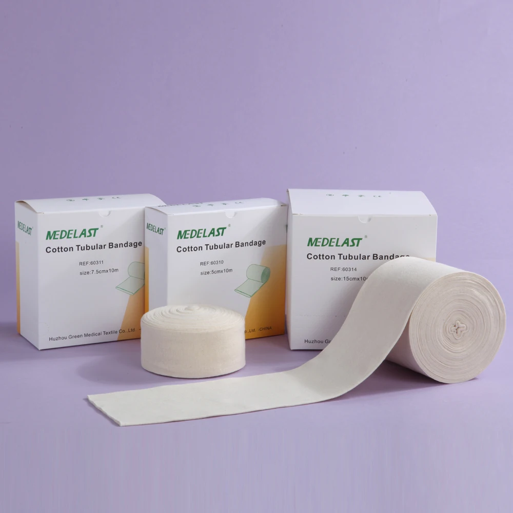Chinese Gauze Cotton Bandages Manufacturer Assorted Sizes Spandex Medical Tubular Elastic Bandage