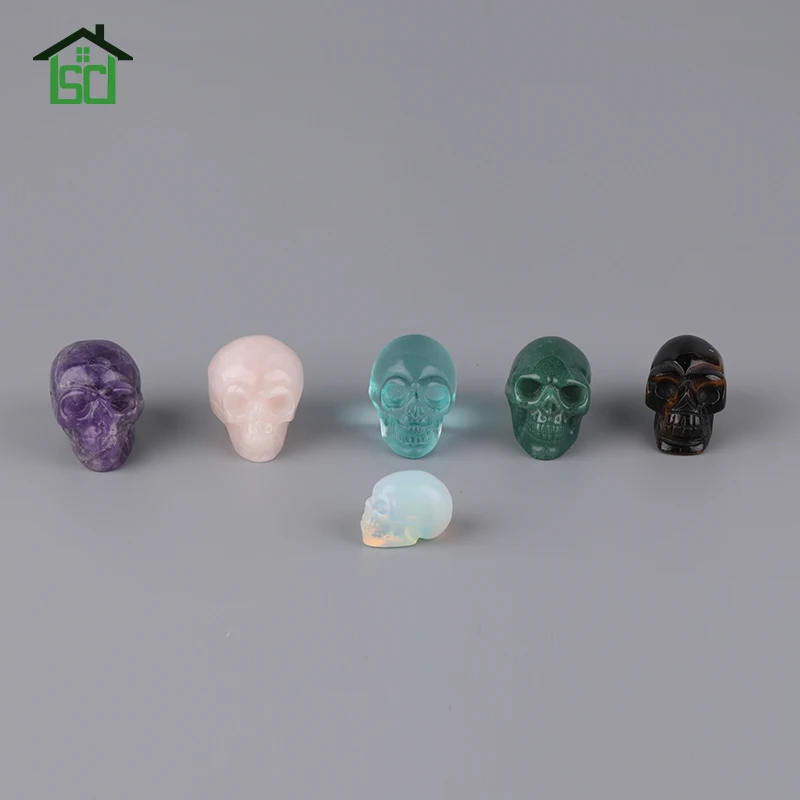 Wholesale Good Quality Skull Shape Natural Crystal Gems Stone Quartz For Decoration