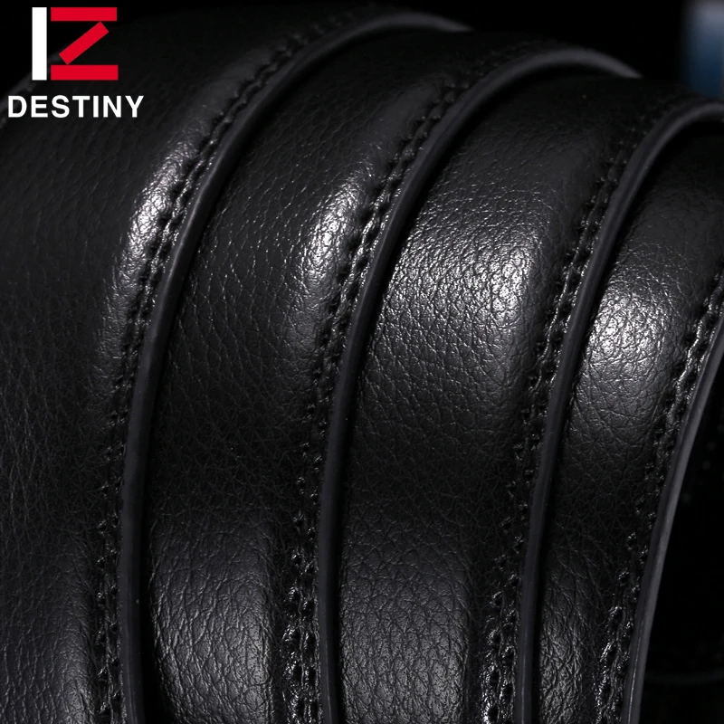 5colors Width 3.5cm for Automatic Buckle High Quality Leather Belt Without Buckle