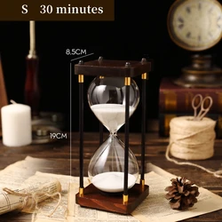 Wholesale Sand Watch 1 Hour And Half Hour Hourglass Quicksand Hourglass For Souvenirs Birthday Gift Wooden sand timer