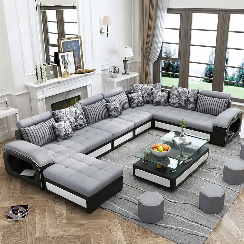 MEIJIA cheap foshan royal 2021 steel l shape antique custom shofa 3 sofa set furniture