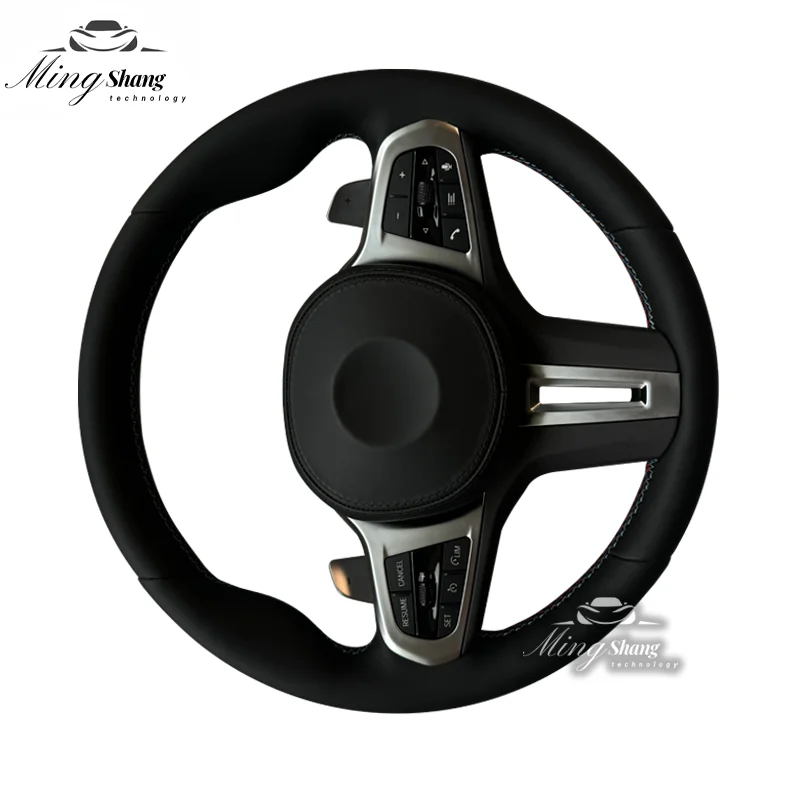 Черный кожаный спортивный руль в сборе подходит для BMW G38 E70 E90 F10 F30 F32 F87 G20 X1 X3 X4 X5 X6 M2 M3 M4
