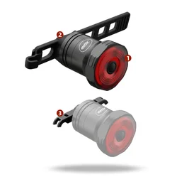 Водонепроницаемый IPx6 задний фонарь для велосипеда с USB зарядкой, умный задний фонарь для велосипеда, автоматический старт, стоп-сигнал, Датчик тормоза, велосипедный светодиодный фонарь