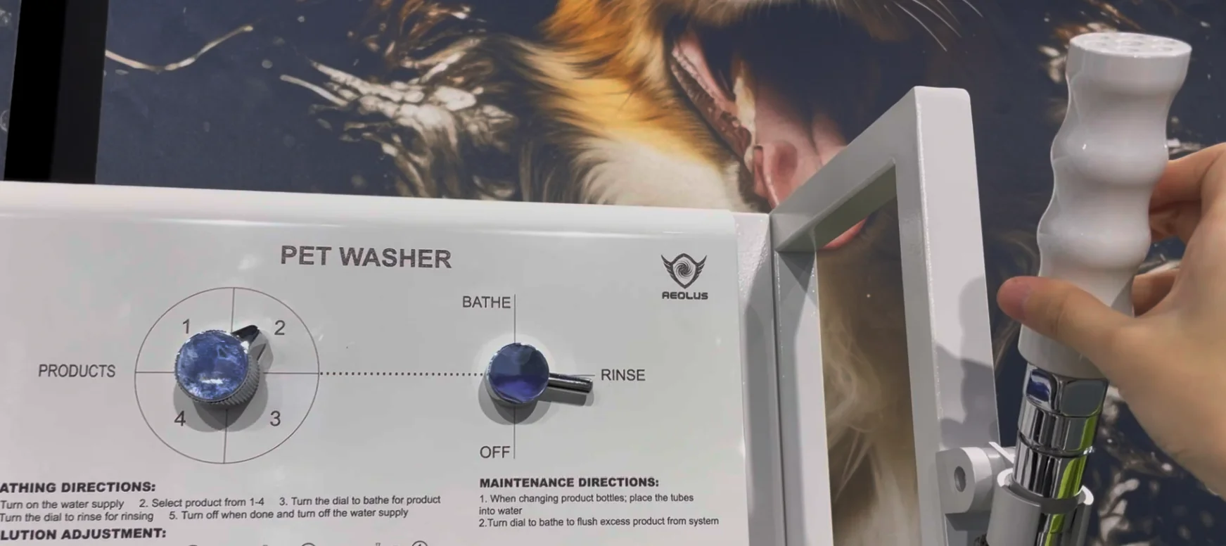 For dogs and cats Shampoo machine PW-102 New adjustable dilution shampoo machine  Mix shampoo automatically pet washer