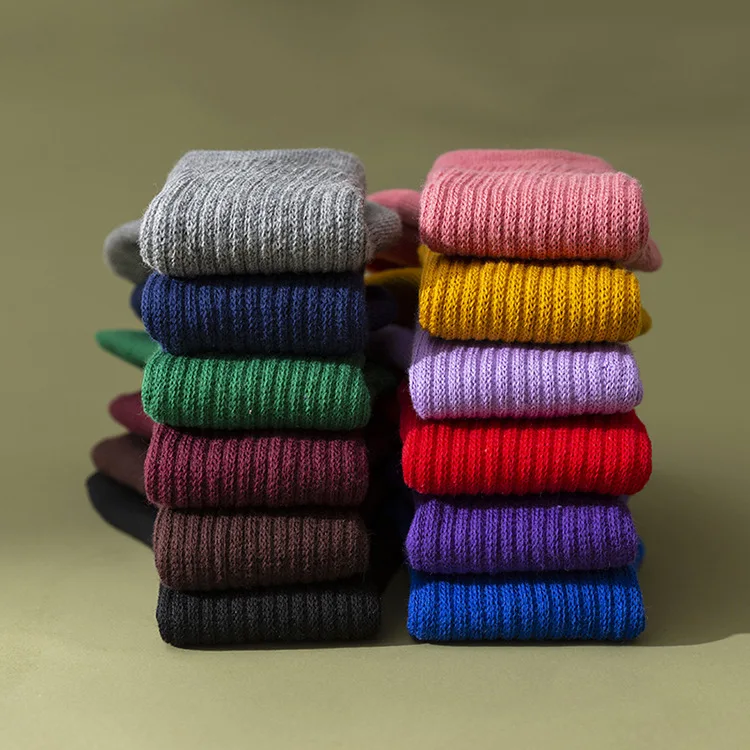 New Long Crew Socks For Baby Toddler Fluorescent Children's Slouch Socks Combed Cotton Candy Colored Little Girls Kids Socks