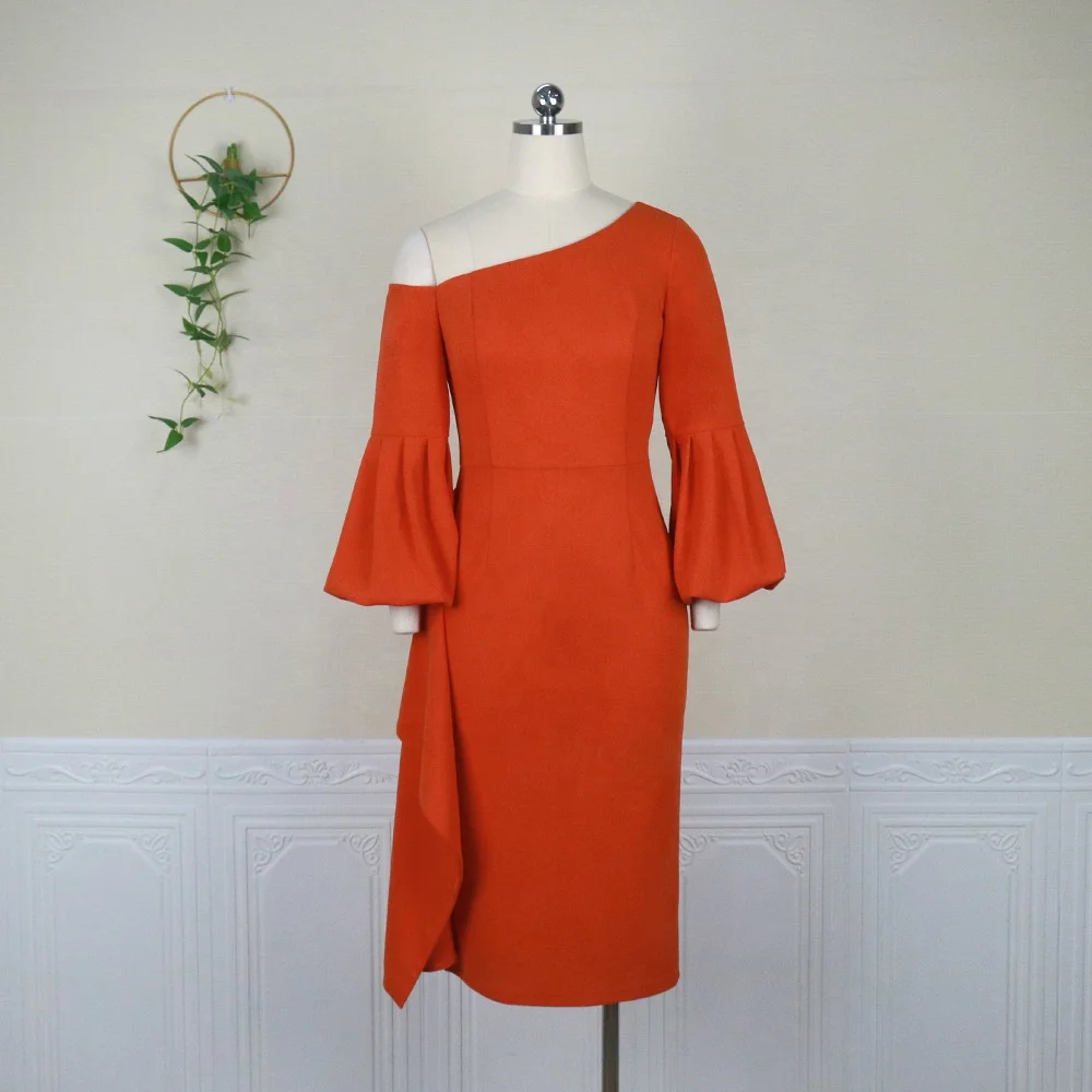 KX-AM210719 нерегулярные больших размеров с высокой талией оборками элегантное вечернее платье с рукавами-фонариками для женщин Выпускные платья 2021 вечерние платья