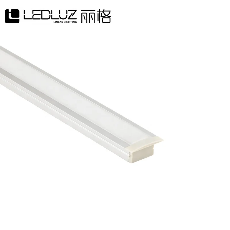 Wholesale Price 18.5mm Aluminum LED Profile with Flange 12mm High Recessed Extruded LED Profile Linkable Linear LED Light