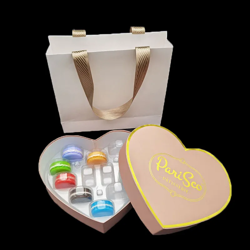 Роскошные подарочные бумажные коробки в форме сердца с