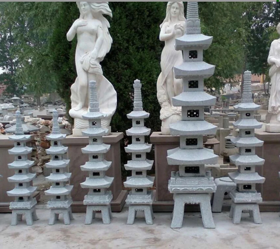 Natural China Granite Stone Lanterns For Garden And Temple Stone Lanterns For Sale