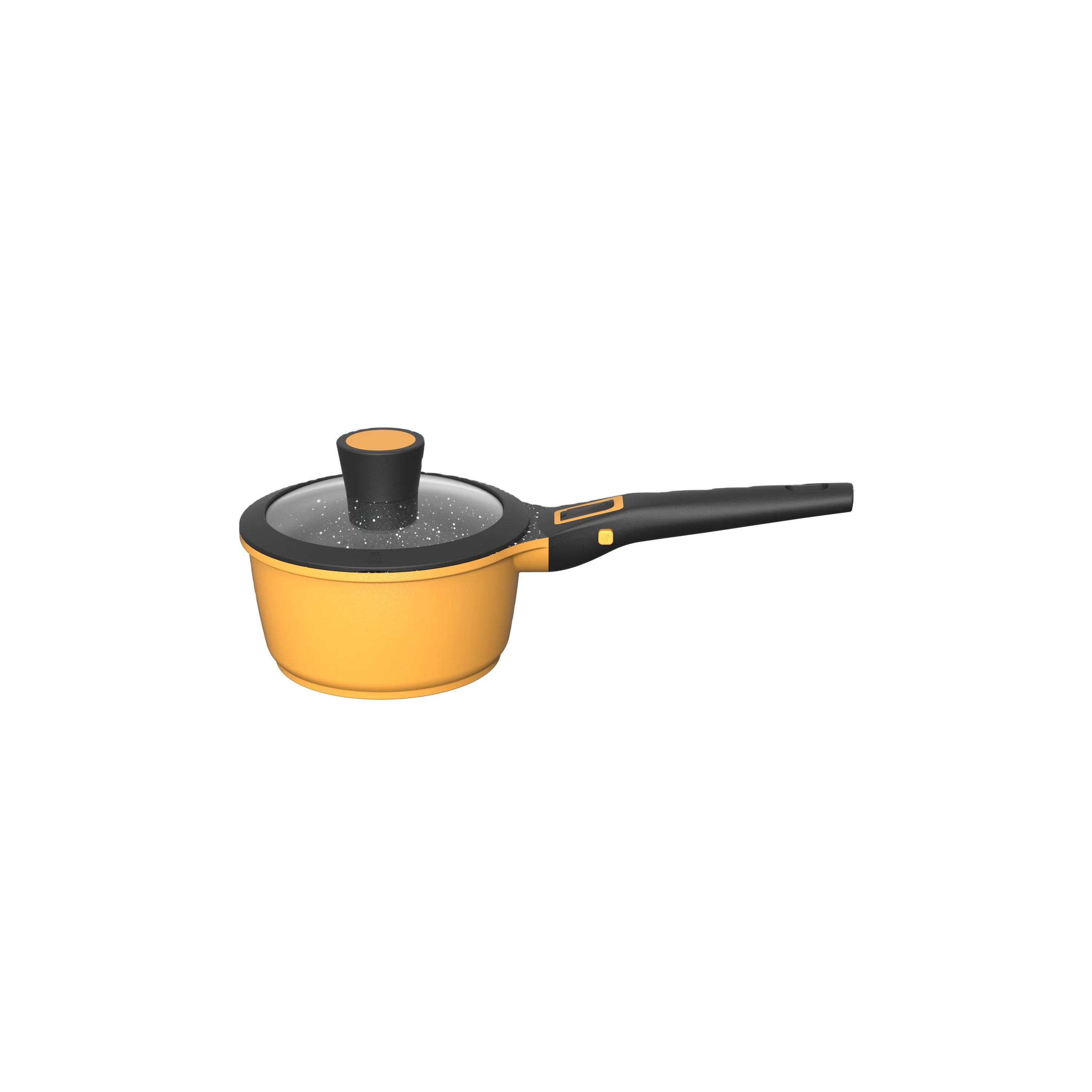 BESCO OEM Classic Plus Series Nonstick Cast Aluminum Sauce Pan Small Cookware Mini Saute Pan with Detachable Handle Oven Safe