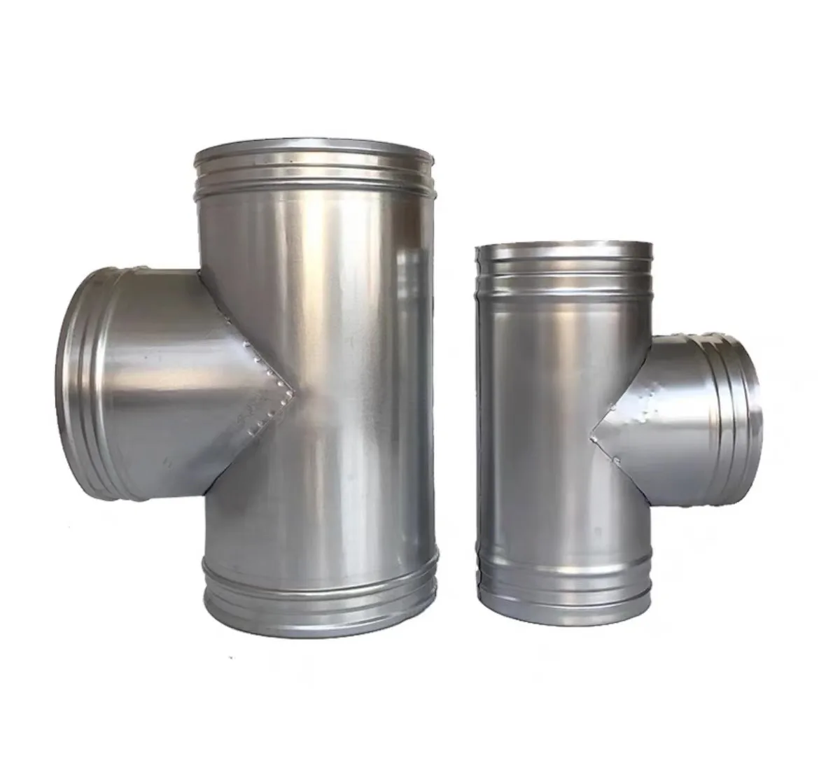 T style three ways air duct connector hose t shape splitter perpendicular tube interface for ventilation systems