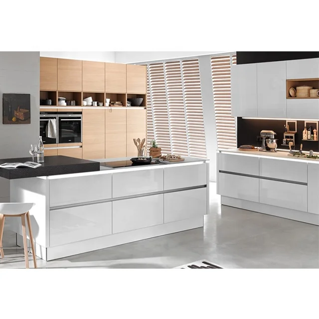 Foshan factory made modern style luxury italian kitchen design luxury